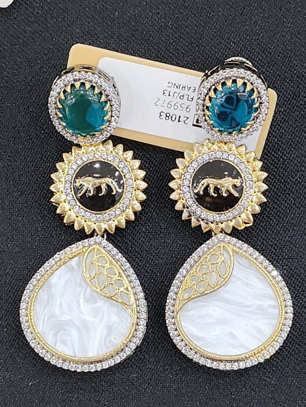 Royal Heritage Kundan Jhumka Earrings - Image 2